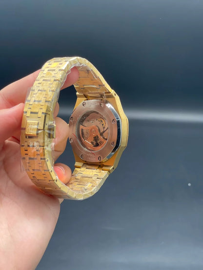 AP Golden Chain With Golden Dial Automatic Watch
