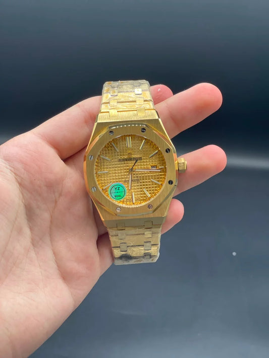 AP Golden Chain With Golden Dial Automatic Watch