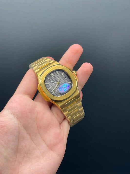 PP Golden Chain With Gray Dial Automatic Watch