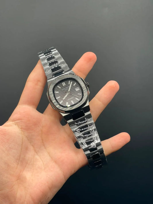 PP Black Ceramic Chain With Black Dial Quartz Watch