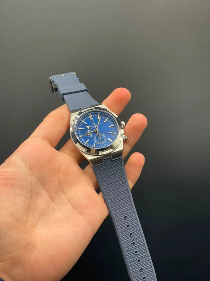 VC Blue Strap with Blue Chronograph Working Dial Automatic Watch