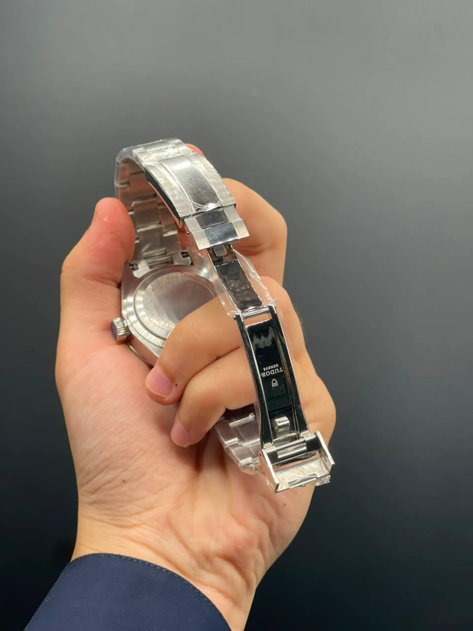 TDR Silver Chain with White Dial and White Rotatable Bezel Automatic Watch