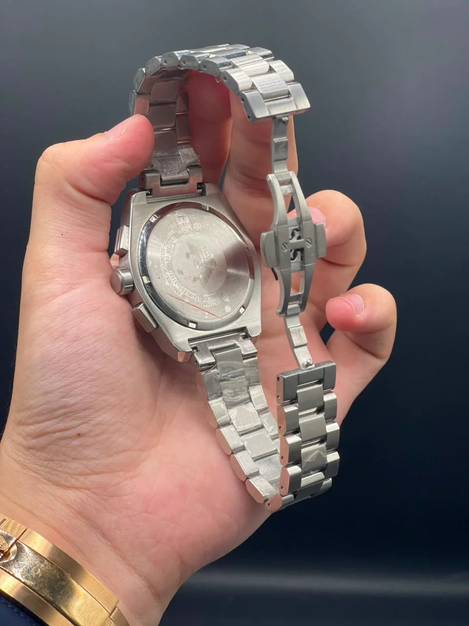 Emporio Armni Silver Chain with Gray Chronograph Dial Quartz Watch