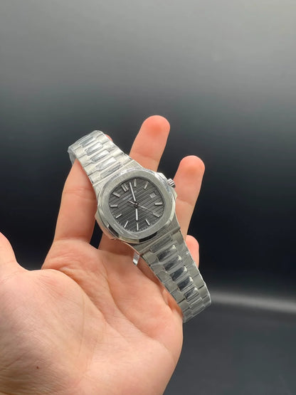 PP Silver Chain With Gray Dial Automatic Watch