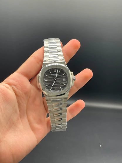 PP Silver Chain With Gray Dial Automatic Watch