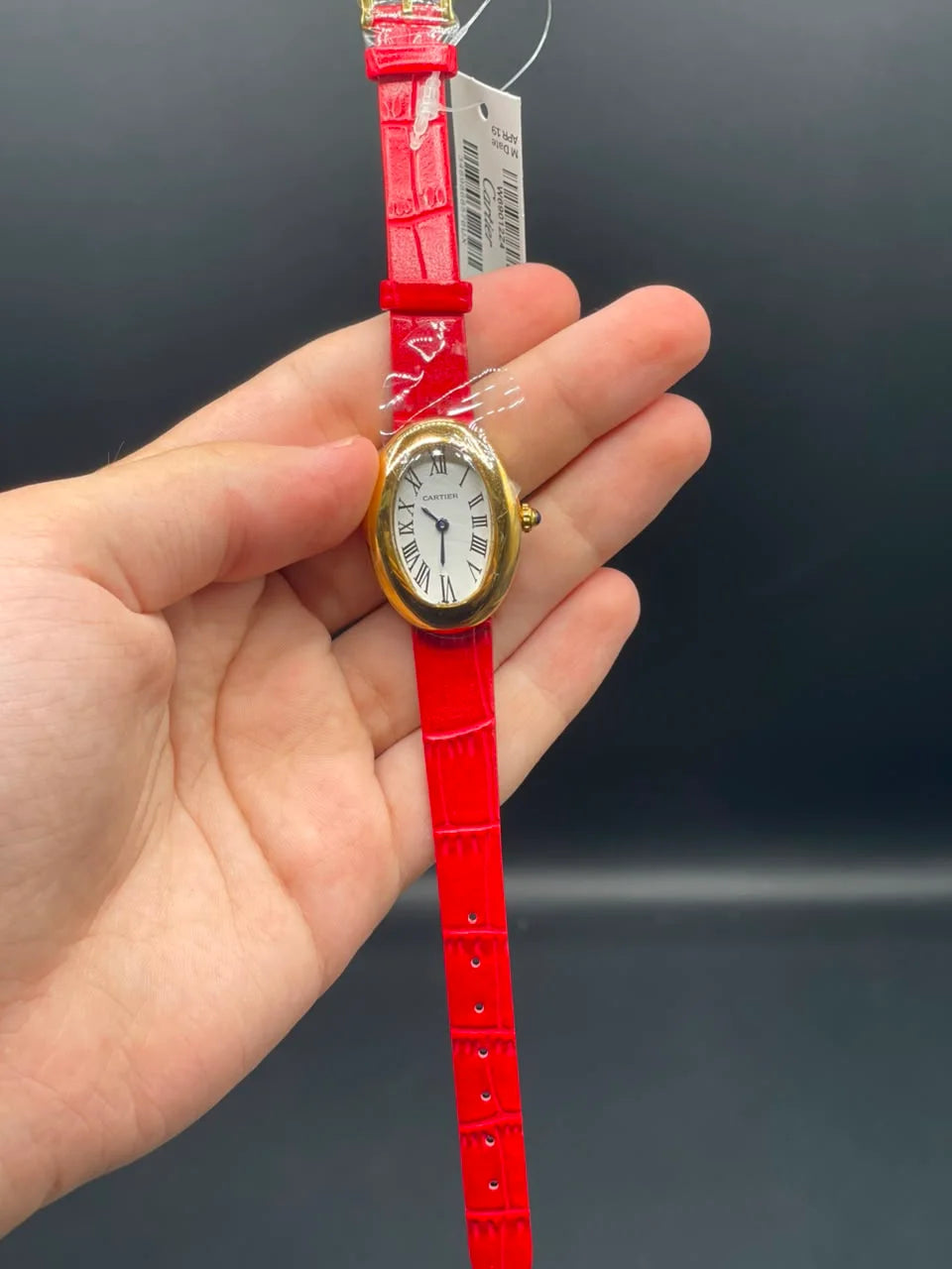 CTR Red Strap with White Dial Ladies Quartz Watch